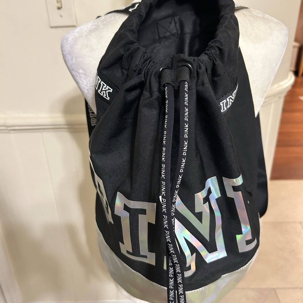 NWOT Victoria Secret Pink Cinch-Top Drawstring Backpack